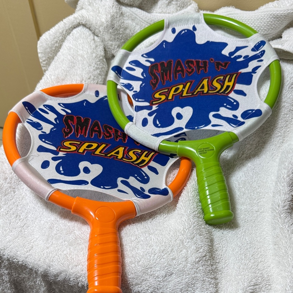 Bath Paddle Set - Orange and Green